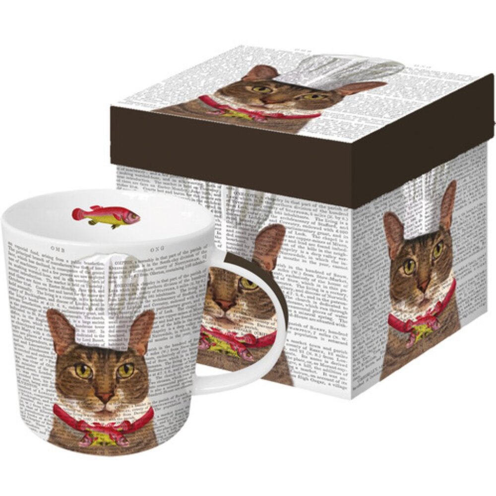 Charlie The Cat Mug for Coffee Tea 13oz By PPD, Father's Day Gift